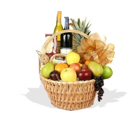 Celebrations Fruit & Wine Basket